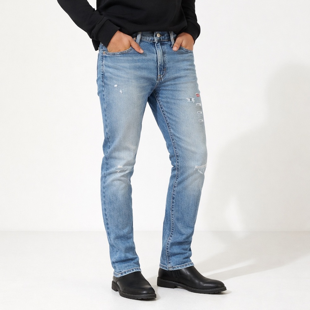 NEW! Levi’s 510 Men’s Skinny Jeans | W30 L32 | Light Wash Distressed